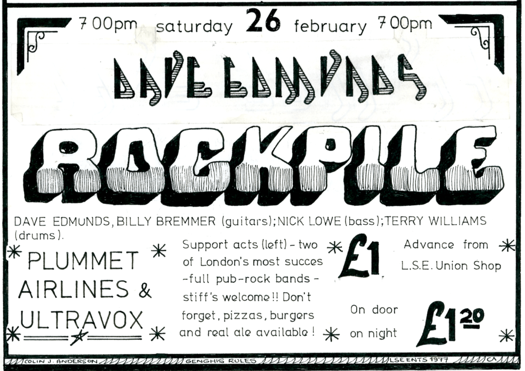 Dave Edmunds’ Rockpile headlining; so who were these men in black bin bags called&nbsp;Ultravox?