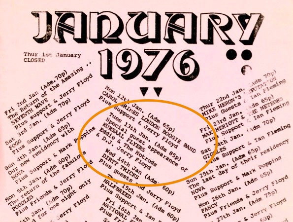 Morning exam; evening gig – Kursaal Flyers & Eddie and the Hot Rods for&nbsp;85p!